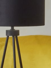 Pacific Black Houston Matt Metal Tripod Table Lamp - Image 2 of 3