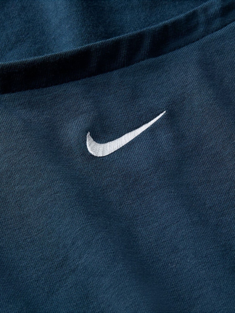 Nike Navy Square Neck Short Sleeve Chill Knit Top - Image 4 of 4 Nike Navy Square Neck Short Sleeve Chill Knit Top - Image 4 of 4