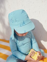 Mintgrün - Sonnenschutz-Set aus Badeanzug und Mütze 2-teilig (3Monate–7Jahre) - Bild 3 von 10