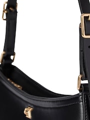Calvin Klein Black Small Monogram Logo Shoulder Bag - Image 4 of 5
