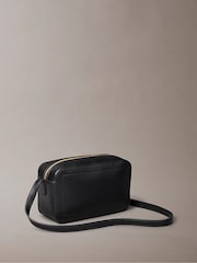 Calvin Klein Black Embossed Monogram Camera Bag - Image 3 of 5