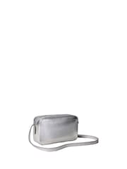 Calvin Klein Silver Metallic Monogram Crossbody Camera Bag - Image 2 of 2