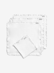 Shabby Chic by Rachel Ashwell® White Ruffle Trim Set of 4 Napkins - Image 4 of 4