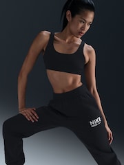 Nike Black Logo Fleece Joggers - Image 4 of 6