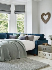 Willow & Hall Royal Blue Fyfield Sofa Bed - Image 4 of 5