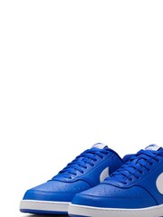 Nike Racer Blue/White Court Vision Low Trainers - Image 3 of 8