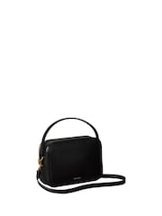 Calvin Klein Black Monogram Logo Cross-Body Camera Bag - Image 2 of 3