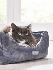 Charcoal Grey Charcoal Velvet Pet Bed - Image 3 of 4