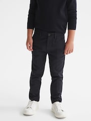 Reiss Navy Eastbury 9-14 yrs Slim Fit Chinos - Image 1 of 6