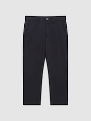 Reiss Navy Eastbury 9-14 yrs Slim Fit Chinos - Image 2 of 6