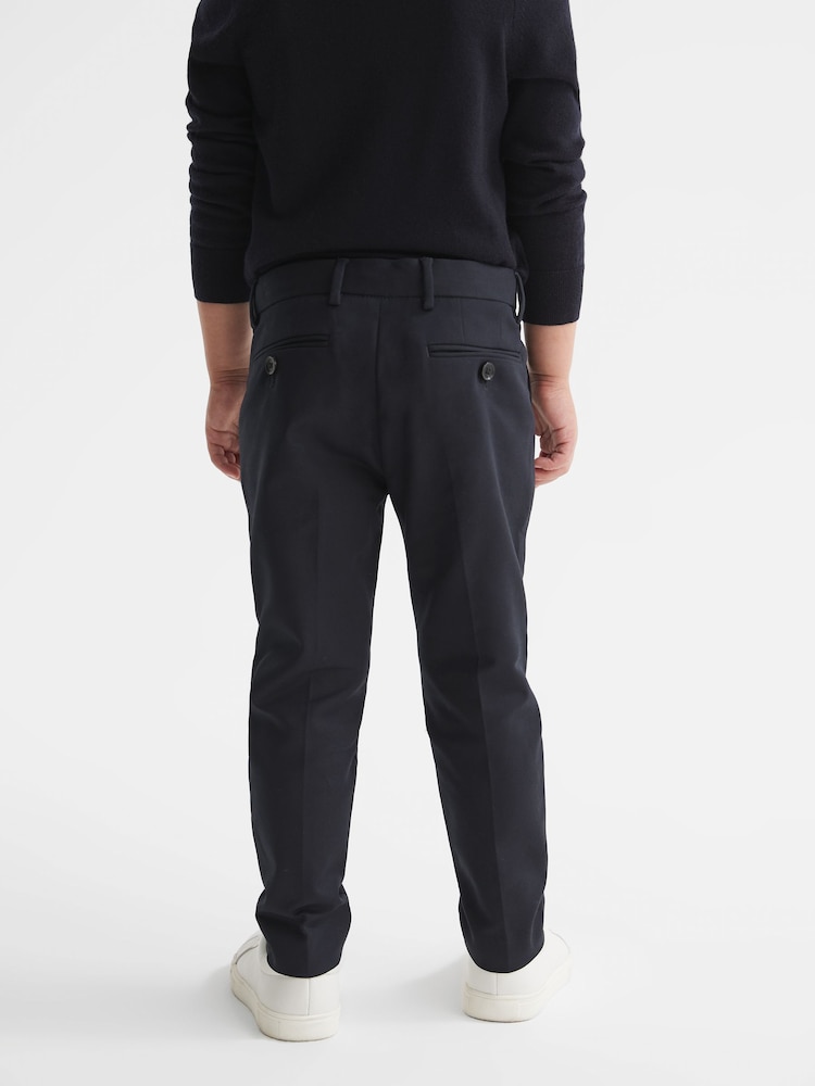Reiss Navy Eastbury 9-14 yrs Slim Fit Chinos - Image 5 of 6