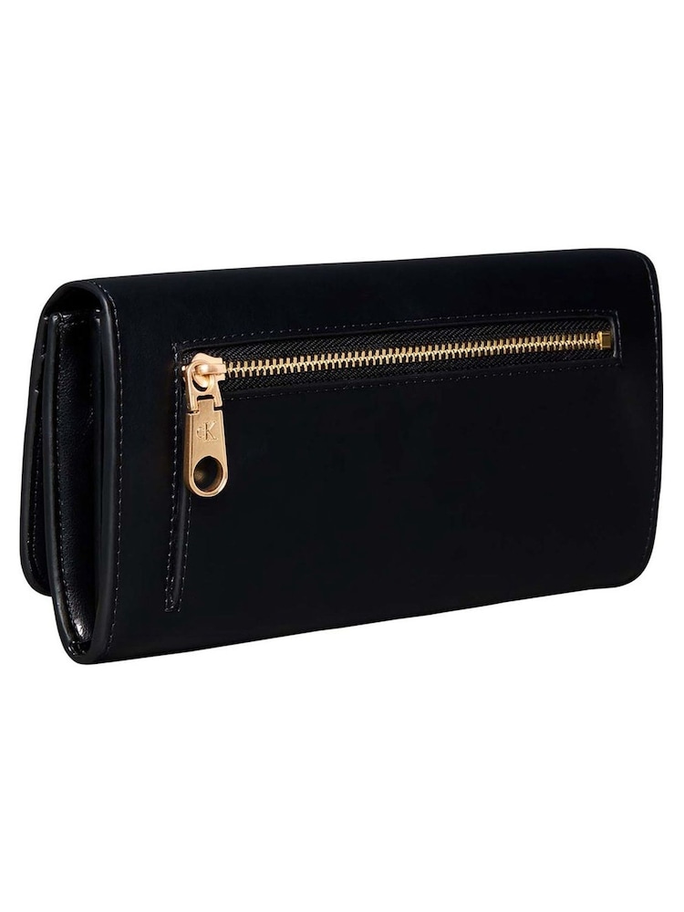 Calvin Klein Black Monogram Hardware Long Wallet - Image 2 of 3