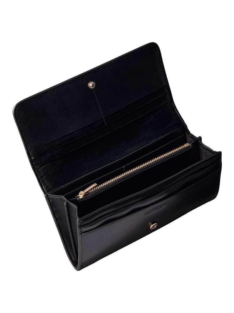 Calvin Klein Black Monogram Hardware Long Wallet - Image 3 of 3