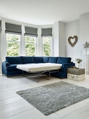 Willow & Hall Sapphire Blue Fyfield Sofa Bed - Image 5 of 5