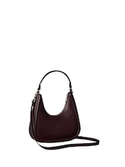 Calvin Klein Red Embossed Monogram Crescent Bag - Image 3 of 4