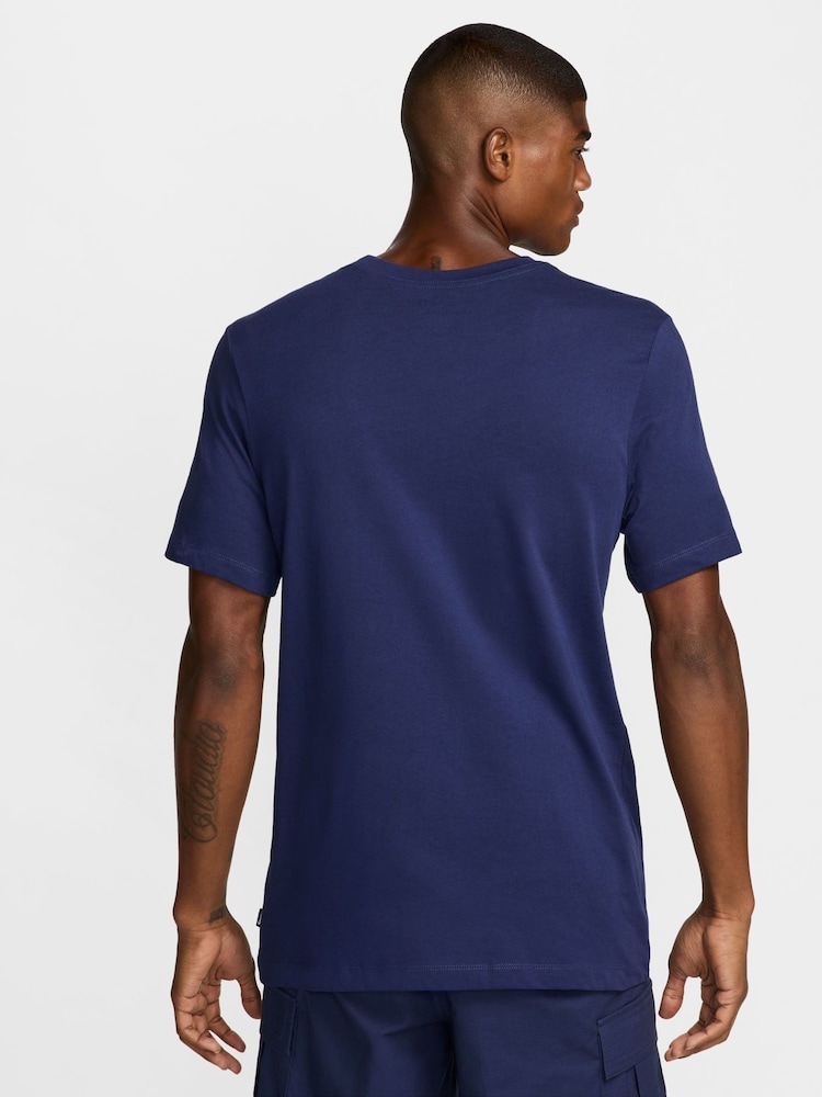 Nike Blue Tottenham Hotspur FC Just Do It. T-Shirt - Image 2 of 7 Nike Blue Tottenham Hotspur FC Just Do It. T-Shirt - Image 2 of 7