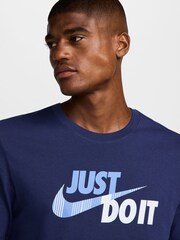 Nike Blue Tottenham Hotspur FC Just Do It. T-Shirt - Image 4 of 7