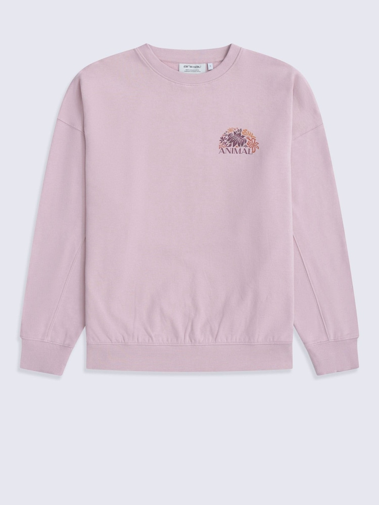 Animal Pink Dakota Graphic Sweatshirt - Image 1 of 6 Animal Pink Dakota Graphic Sweatshirt - Image 1 of 6