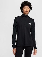 Nike Black Pacer Half Zip Long Sleeve Running Top - Image 1 of 8