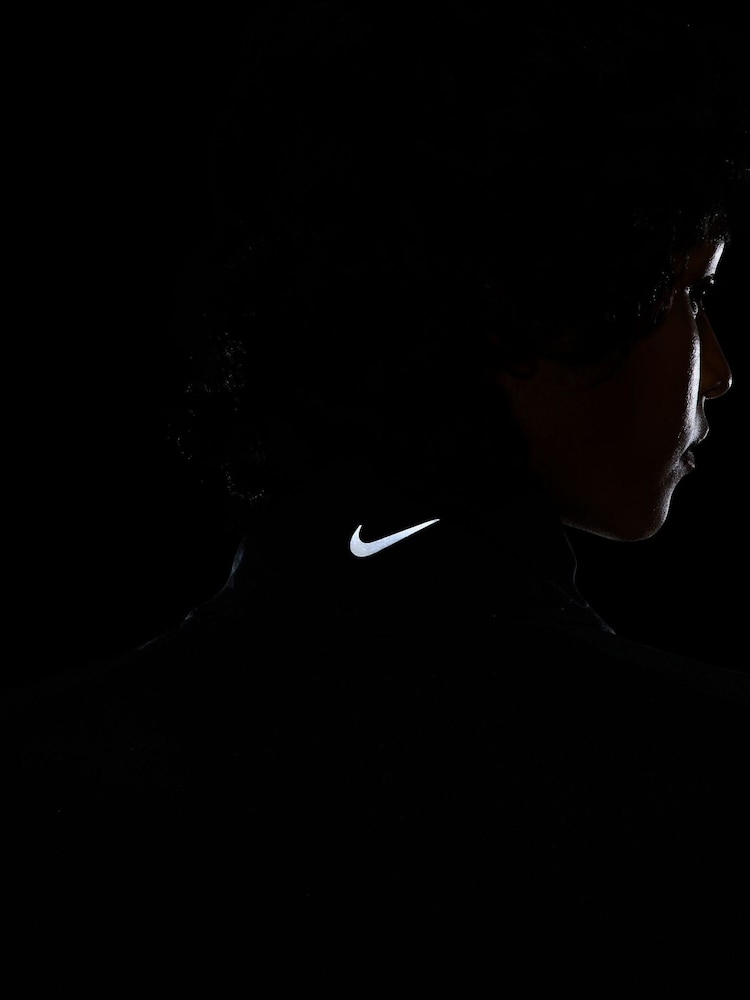 Nike Black Pacer Half Zip Long Sleeve Running Top - Image 8 of 8