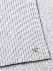 Calvin Klein Grey Wool Blend Monogram Scarf - Image 3 of 3