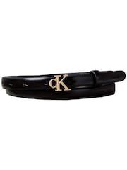 Calvin Klein Skinny Leather Monogram Logo Belt - Imagen 1 de 3