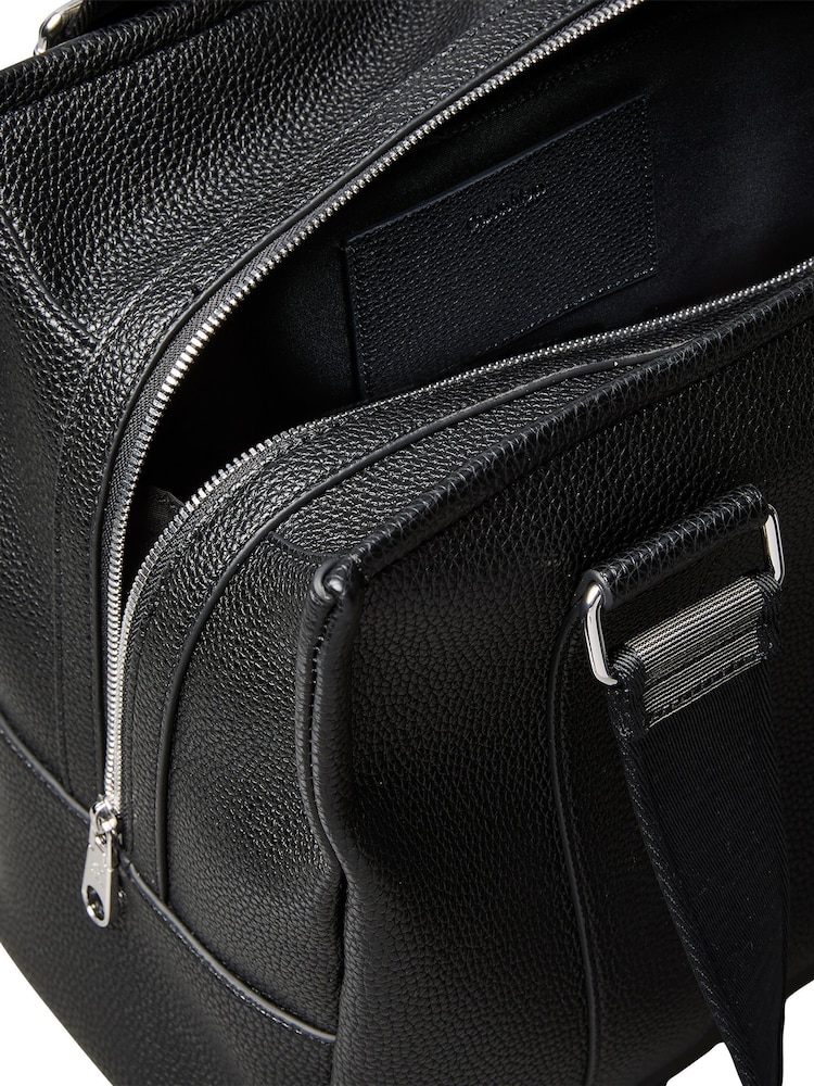 Calvin Klein Black Logo Strap Tote Bag - Image 4 of 4 Calvin Klein Black Logo Strap Tote Bag - Image 4 of 4