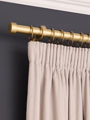 Gold 28mm Diameter Metal Curtain Pole Rings 6 Pack - Image 1 of 2
