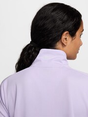 Lila - Nike Pacer Langarm-Laufoberteil mit halbem Reißverschluss - Bild 3 von 6