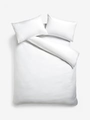 White Non Iron Simply Soft Microfibre Duvet Cover and Pillowcase Set - Image 4 of 4