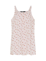 Yours Curve Pink Gingham Strawberry Print Swing Vest - Image 5 of 5