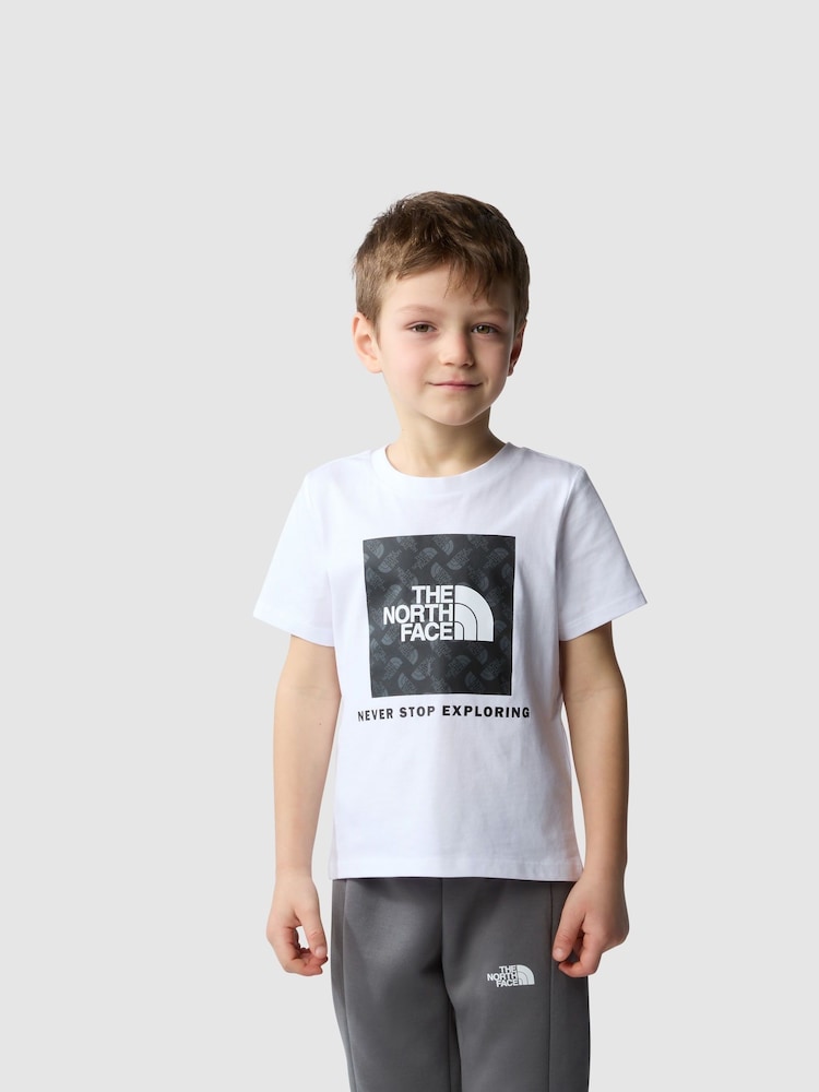 The North Face White Lifestyle Graphic Kids T-Shirt - Image 1 of 5