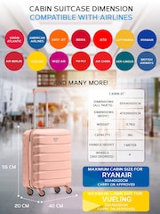 Flight Knight 55x40x20cm Ryanair Priority 4 Wheel ABS Hard Case Cabin Carry On Hand Luggage - Image 3 of 7