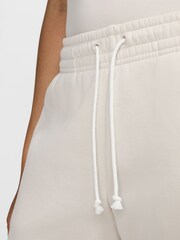 Nike Cream Phoenix Fleece Mid-Rise Logo Joggers - Image 4 of 9
