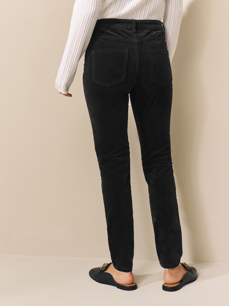 Black Velvet Skinny Jeans - Image 2 of 7