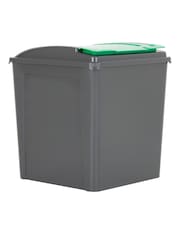 Wham 3 Piece Grey 50L Plastic Recycle Bin - Image 3 of 6