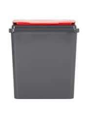 Wham 3 Piece Grey 50L Plastic Recycle Bin - Image 4 of 6