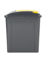 Wham 3 Piece Grey 50L Plastic Recycle Bin - Image 5 of 6