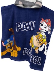 Vanilla Underground Blue Paw Patrol Character Towel 100% Cotton Poncho - Image 5 of 7