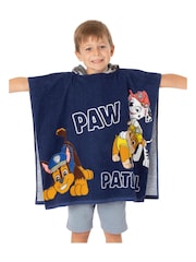 Vanilla Underground Blue Paw Patrol Character Towel 100% Cotton Poncho - Image 7 of 7