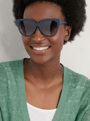 Seasalt Cornwall Blue Rockpool Sunglasses - Image 1 of 3