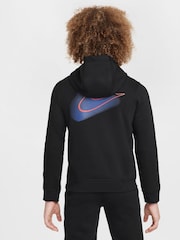 Nike Black Multi Logo Overhead Hoodie - Image 2 of 8