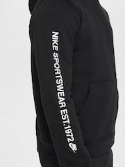 Nike Black Multi Logo Overhead Hoodie - Image 5 of 8
