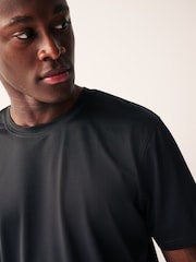 Black Active Gym Texture Training T-Shirt - Image 1 of 9