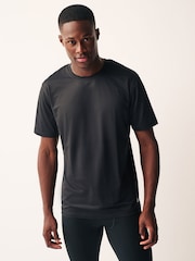 Black Active Gym Texture Training T-Shirt - Image 2 of 9