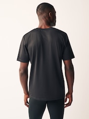 Black Active Gym Texture Training T-Shirt - Image 3 of 9