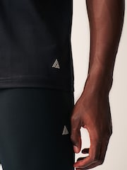 Black Active Gym Texture Training T-Shirt - Image 6 of 9