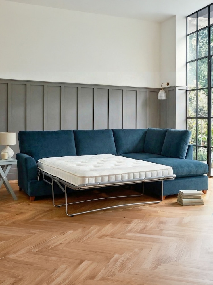 Willow & Hall Royal Blue Alderton Sofa Bed - Image 5 of 5 Willow & Hall Royal Blue Alderton Sofa Bed - Image 5 of 5