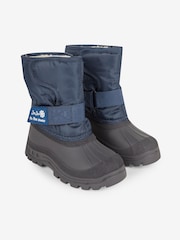 JoJo Maman Bébé Navy Alpine Snow Boots - Image 1 of 4