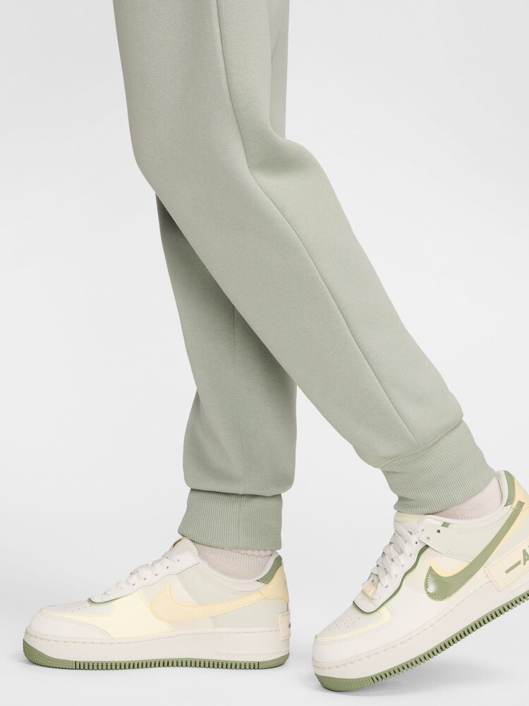 Nike Sage Green Phoenix Fleece Mid-Rise Logo Joggers - Image 6 of 9